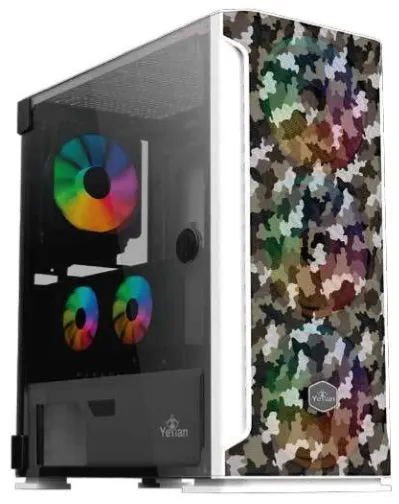 GABINETE HOLLOW 2500 ATX,C/T 3VEN ARGB/MESH/ Yeyian YGH-49704
