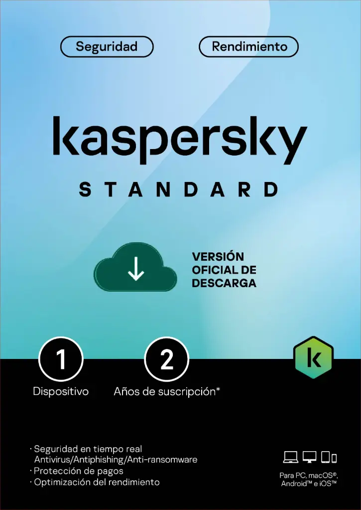  ESD Kaspersky Standard 1 Disp 2 Años - TMKS-466