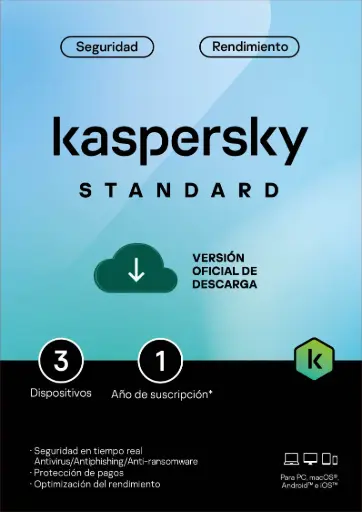 [TMKS-452]  ESD Kaspersky Standard 3 Disp 1 Año - TMKS-452 