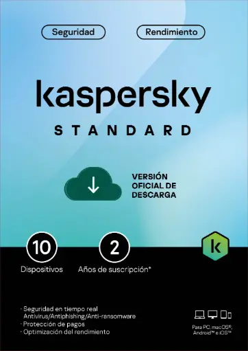 [TMKS-469]  ESD Kaspersky Standard 10 Disp 2 Años - TMKS-469